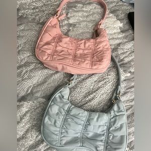 Baby blue and pink shoulder bags BUNDLE